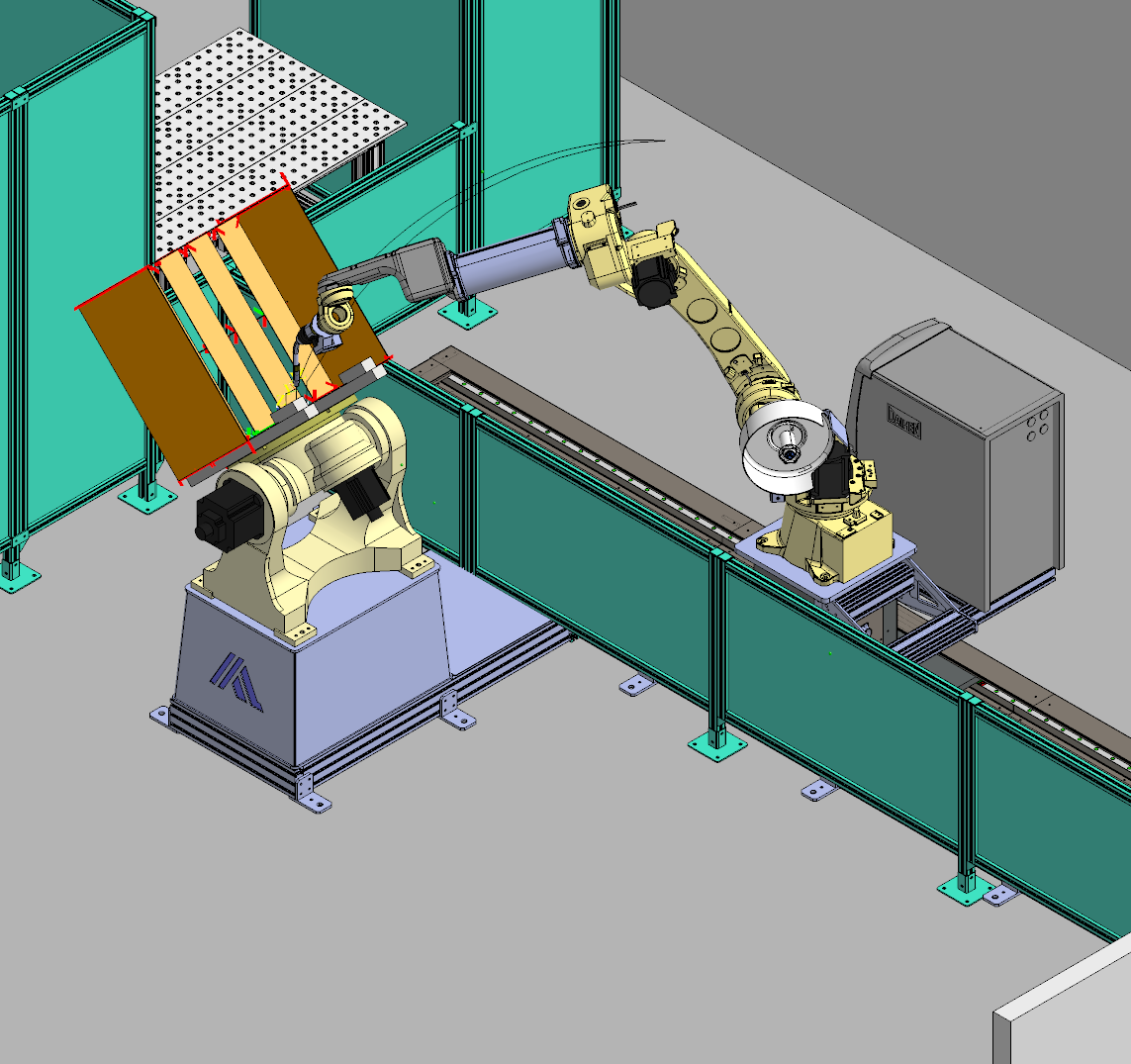 Verbotics Weld being used to program an OTC Daihen robot